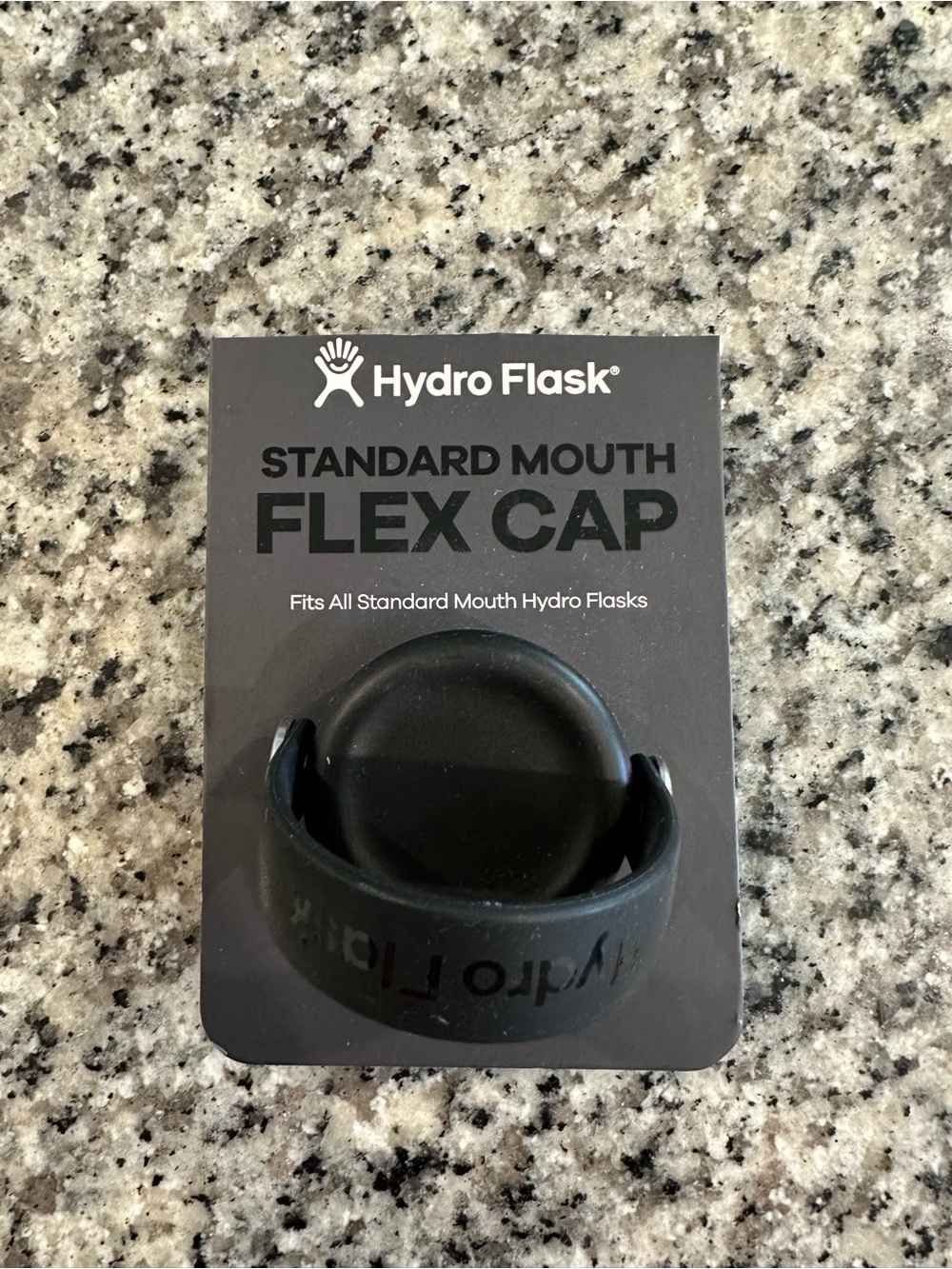 Hydro Flask Black Standard Mouth Flex Cap